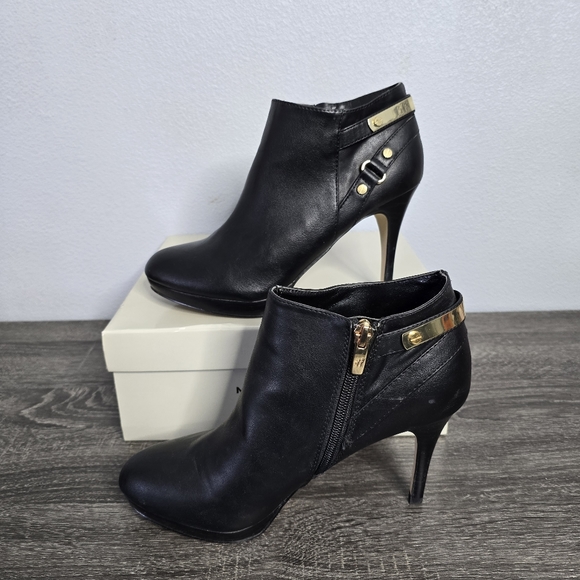 Marc Fisher Blaine Buckle Bootie Heels Black color - Picture 4 of 9